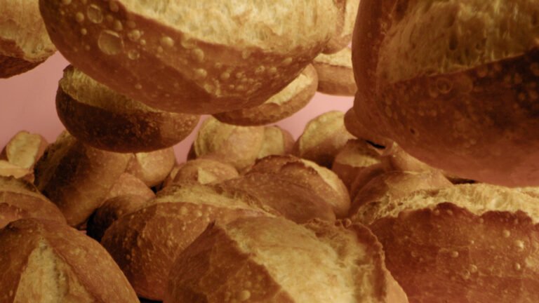 Macroaufnahme der "Stölla" Brötchen
